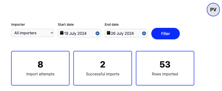 Data tracking filter